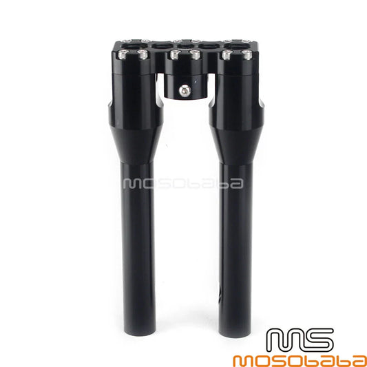 10" Modular Handlebar Risers 1-1/8" Top Clamp for Harley Sportster Dyna (2004-2023)