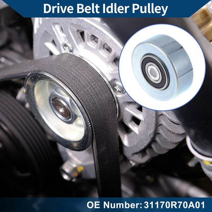 Drive Belt Idler Pulley for Honda Pilot (2006-2011) - 1 x Quality Replacement