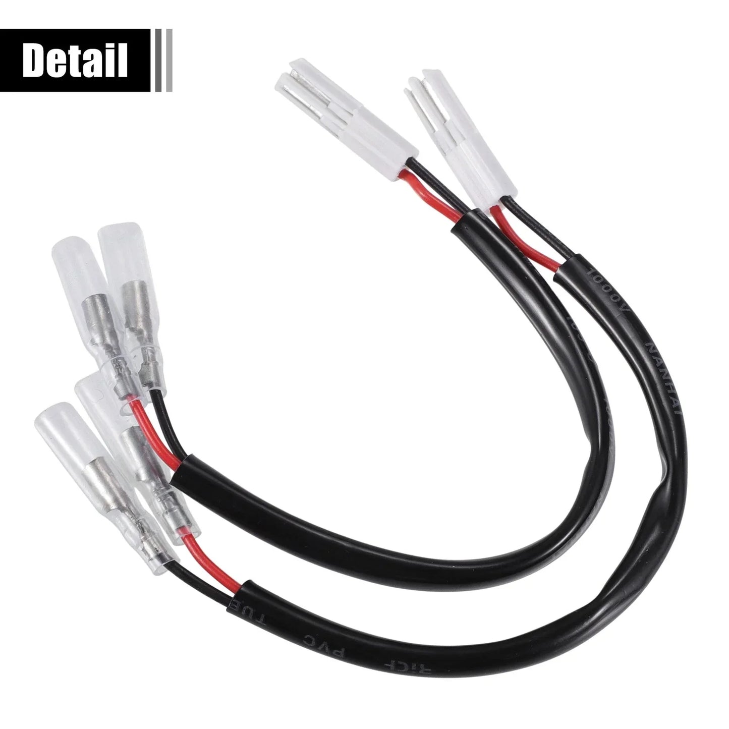 Motorcycle Turn Signal Cable Adapter Connector for Honda  2 x Pcs