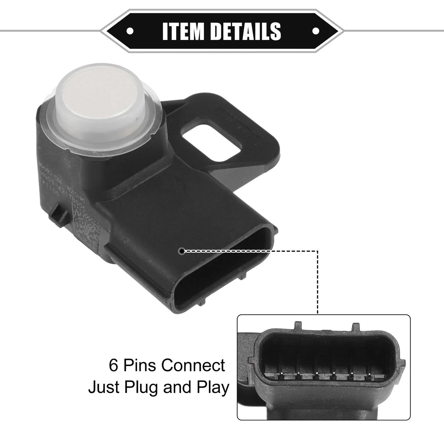 Reverse Parking Assist Sensor for Honda Civic 2012-2015 - ABS White