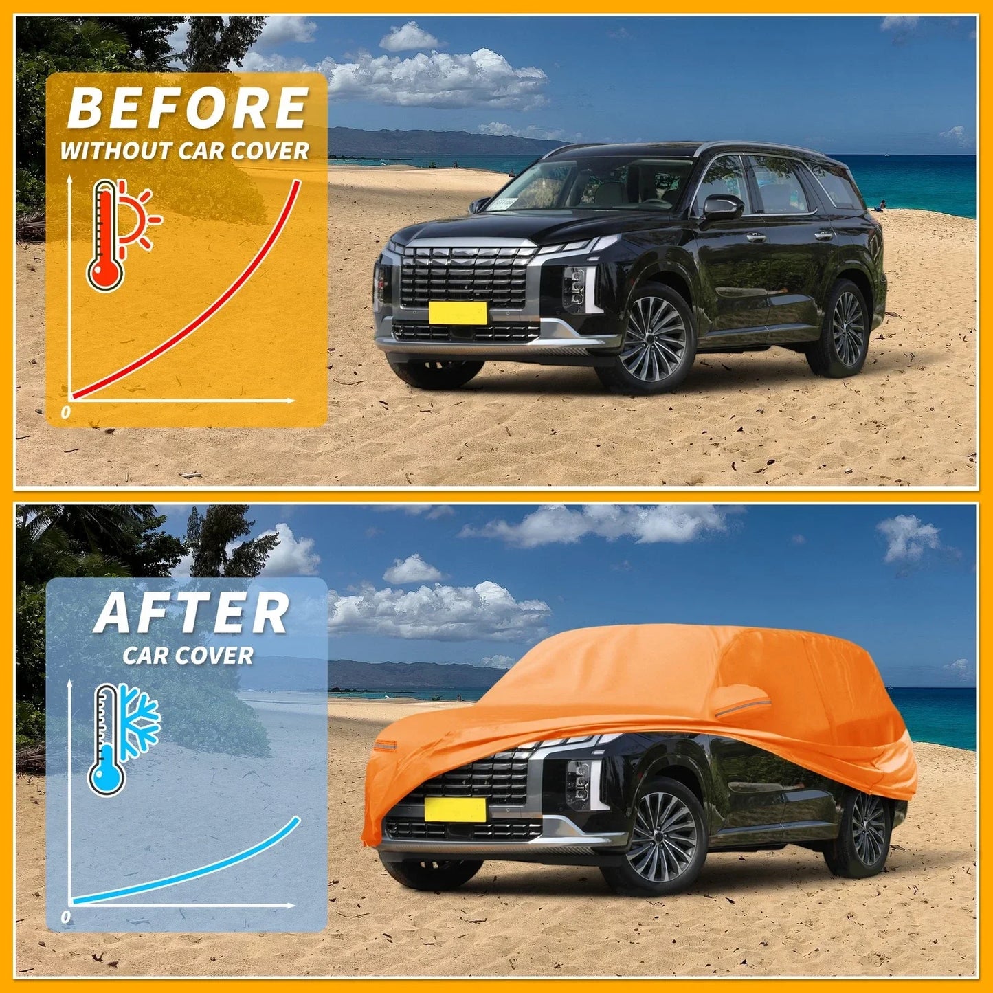 Waterproof All Weather Car Cover for Hyundai Palisade (2020-2023)