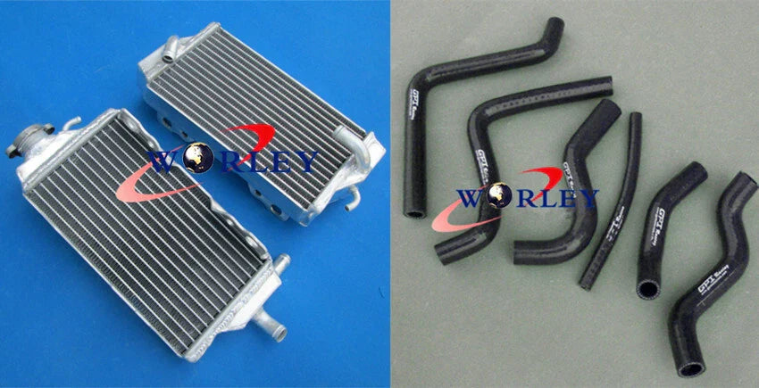 Aluminum Radiator & 6 Hose Set for Honda CR125R CR125 (2000-2001)