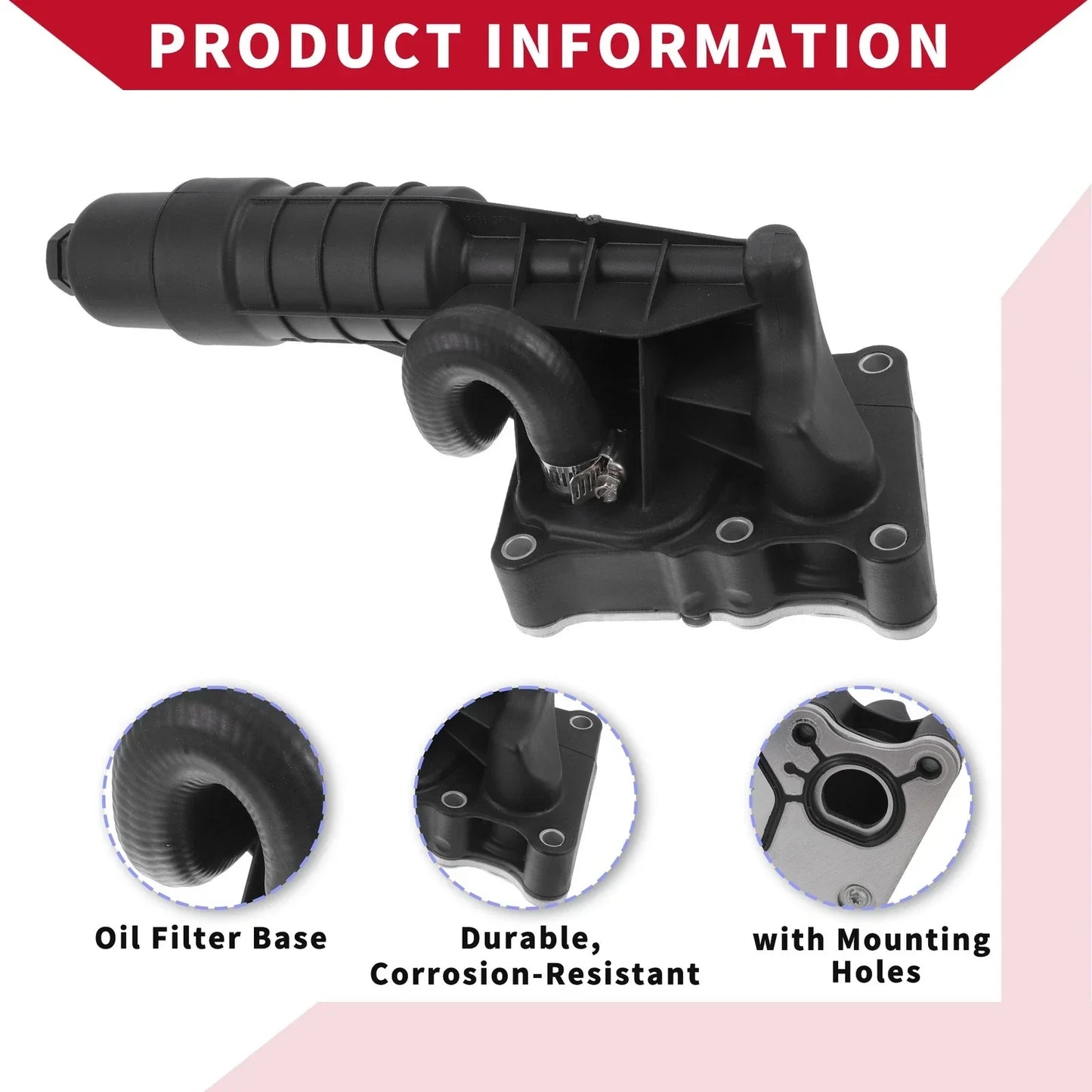 Engine Oil Filter Base Housing for Mercedes-Benz C250 (2012-2015)