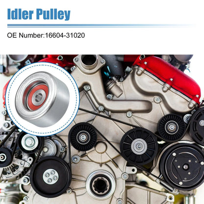 Idler Pulley for Lexus GS350 RC350, Toyota 4Runner RAV4 Tacoma (2006-2023)
