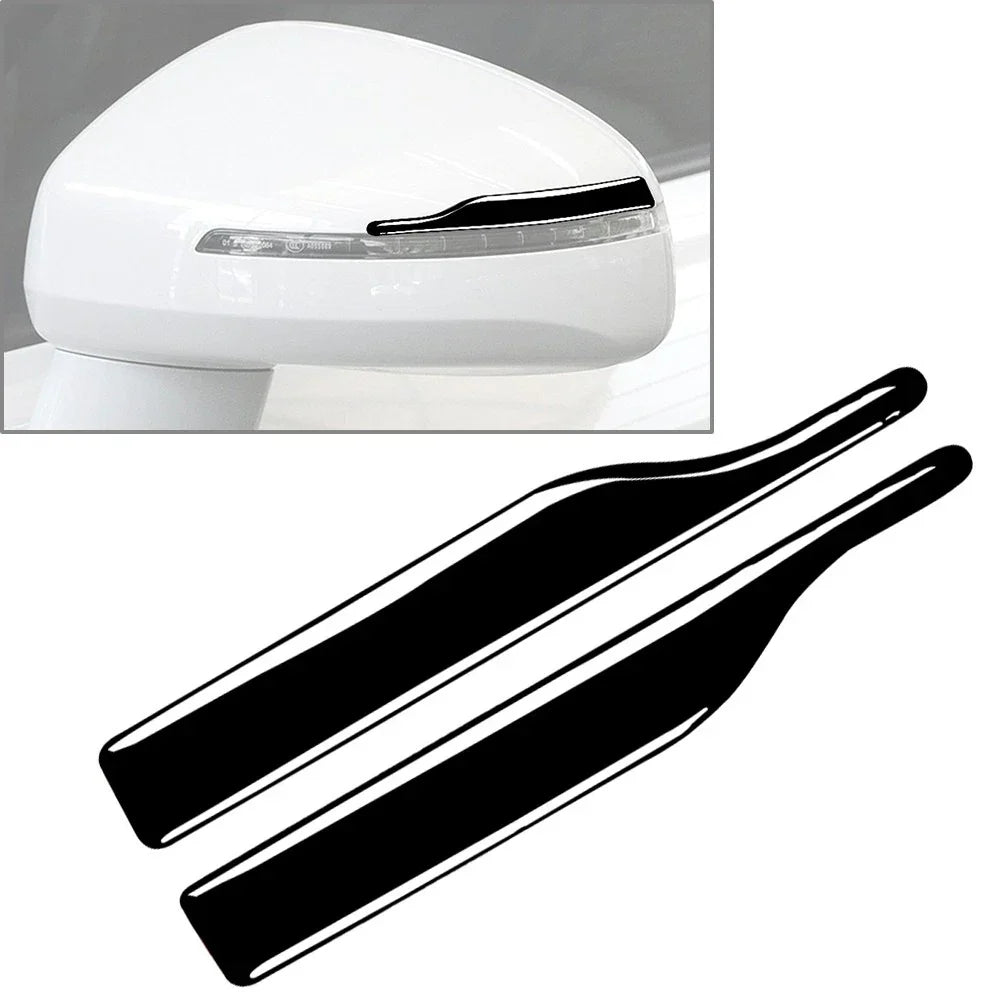 Black Universal Rearview Mirror Anti-Collision Trim Protector