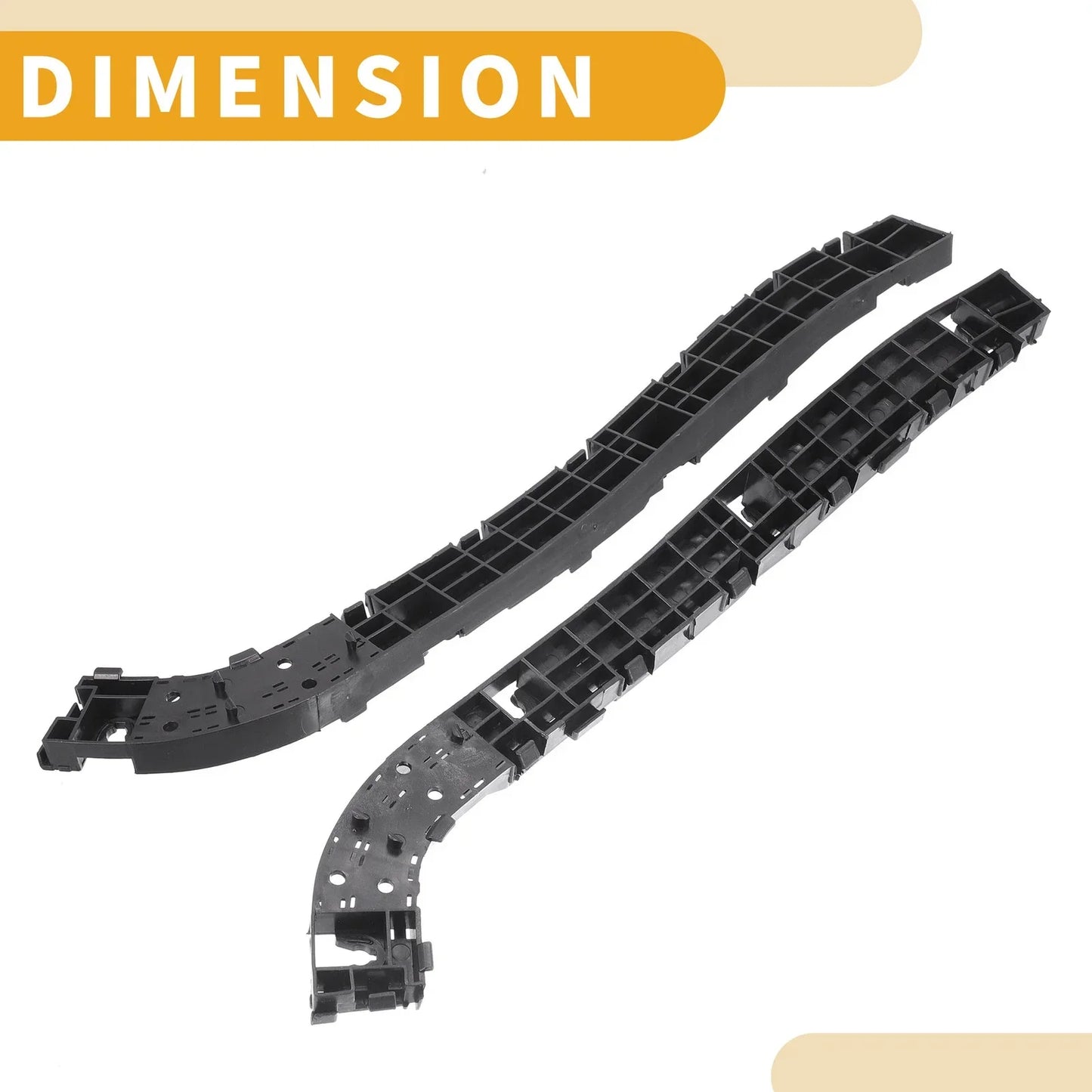 Rear Bumper Support Bracket for Honda CR-V 2007-2011 (2 x Black)