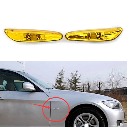 Side Marker Light Turn Signal Lamp Pair for BMW E46 4DR (2002-2005)