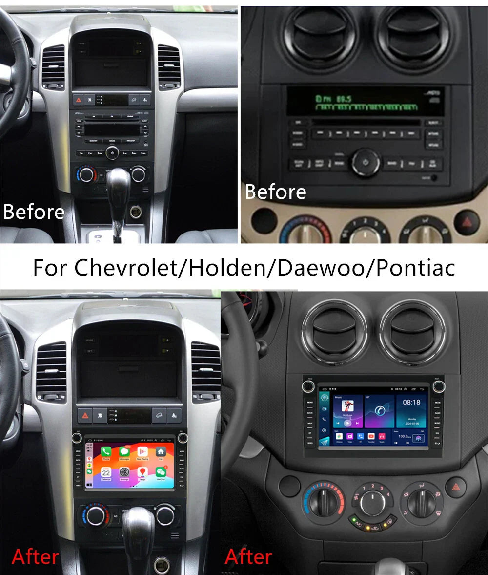 7'' Carplay Stereo Radio GPS for Chevrolet Captiva (2007-2018)
