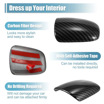 Carbon Fiber Gear Shift Knob Cover for Dodge Challenger Charger (2015-2023)
