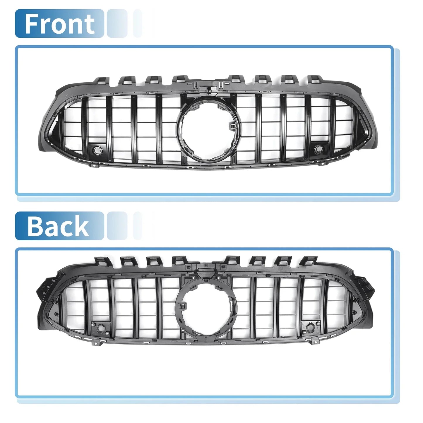 Front Upper Bumper Grille for Mercedes-Benz