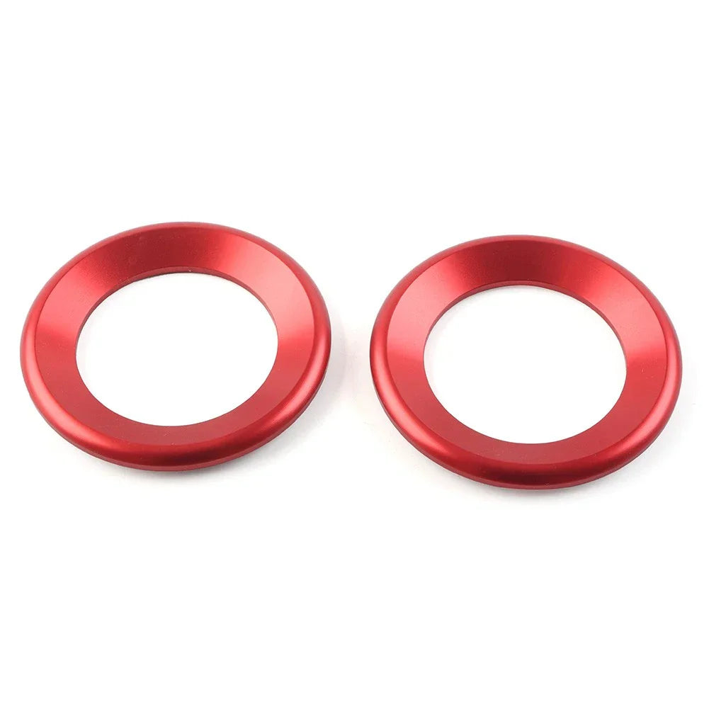 A Pillar Horn Ring Cover Red for Honda Civic 10th Gen (2016-2021) 2 Pcs