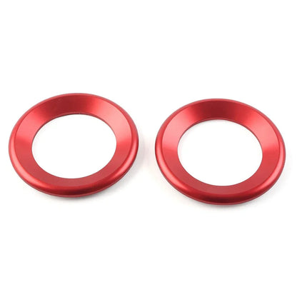 A Pillar Horn Ring Cover Red for Honda Civic 10th Gen (2016-2021) 2 Pcs