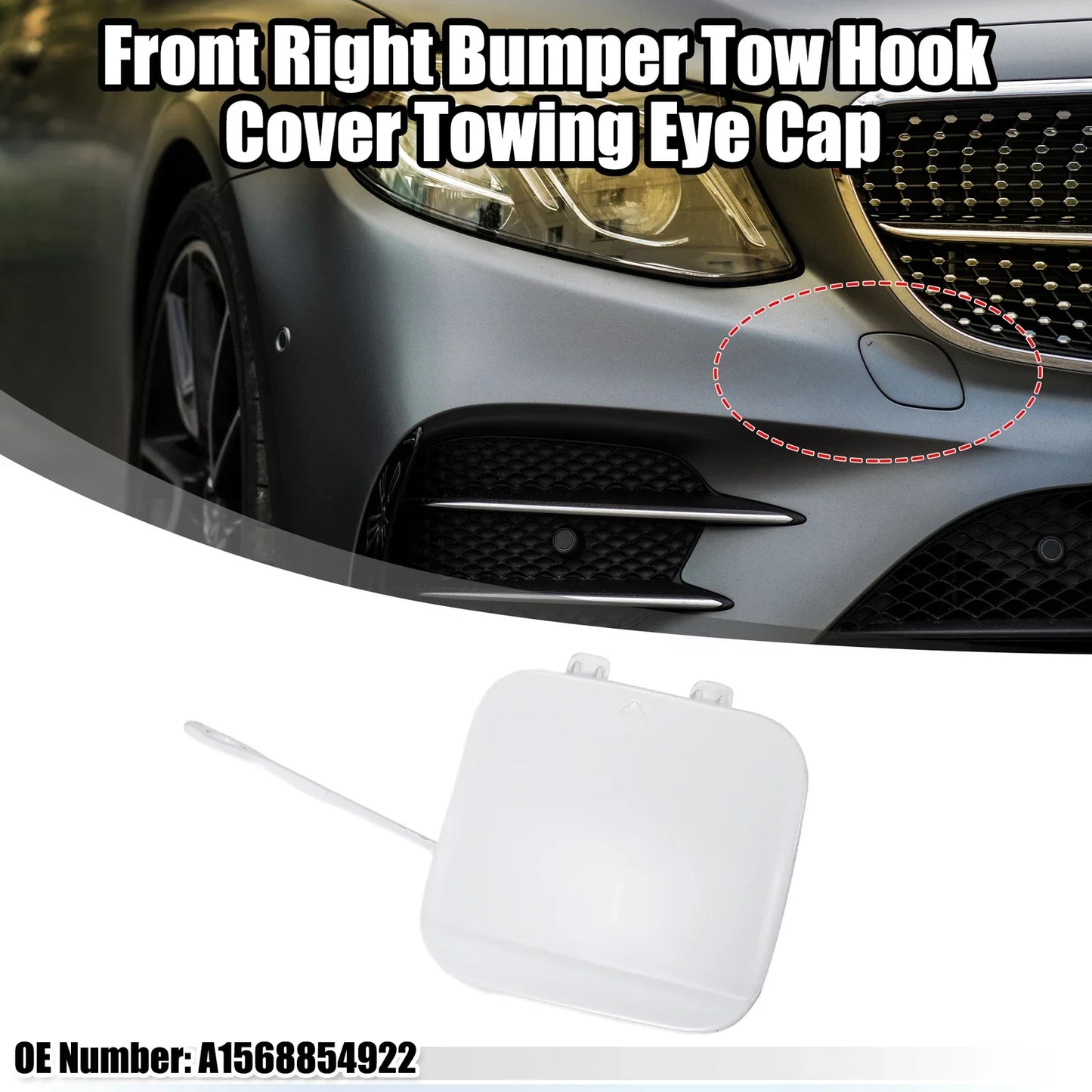 Front Right Tow Hook Cover for Mercedes Benz GLA250 (2015-2023)