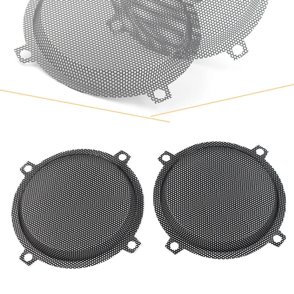 Black Wired Steel Mesh Speaker Grills for Harley Davidson Electra Glide