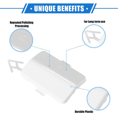 Rear Bumper Tow Hook Eye Hole Cap for Mercedes-Benz R320 (2007-2009) White