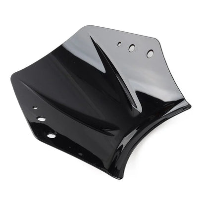 Windshield Deflector for Universal Motorcycle - Black Plastic