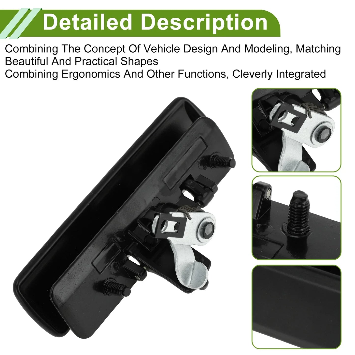 Black Front Left Exterior Door Handle for Chevrolet Astro (1992-2005) 1 x ABS