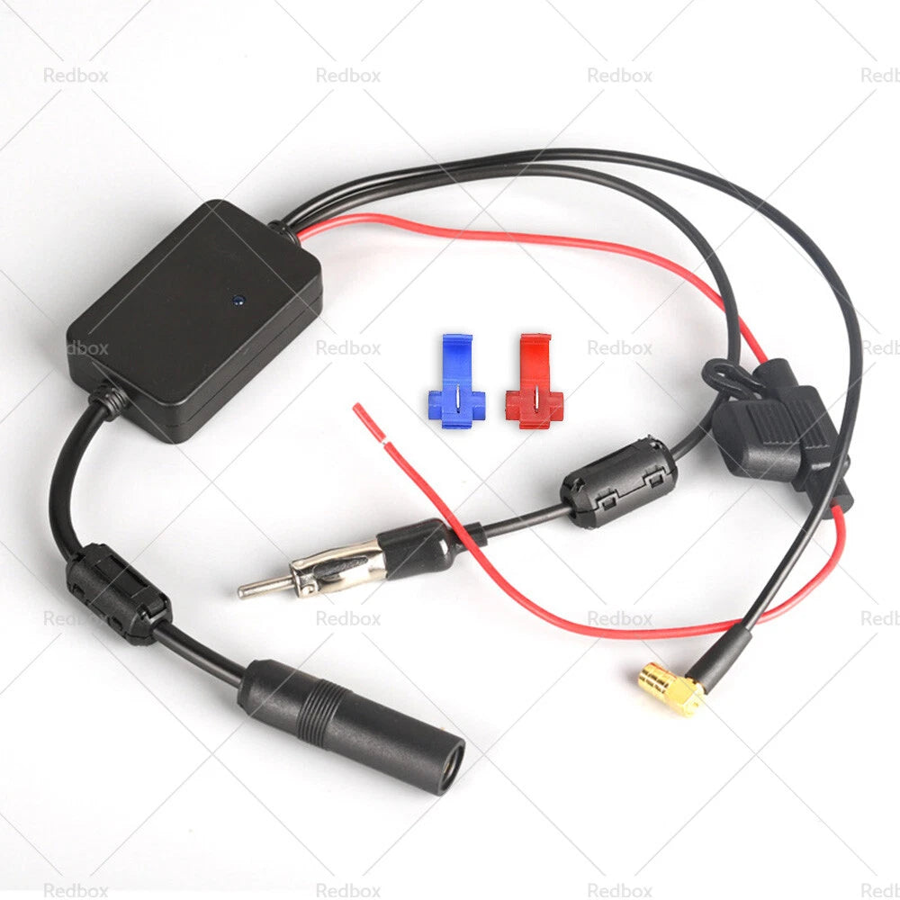 12V-24V Universal Car AM FM DAB Antenna Booster Adapter