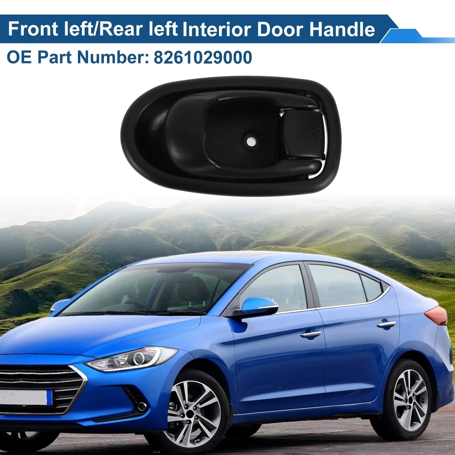 Interior Door Handle for Hyundai Elantra (1996-2000) Black