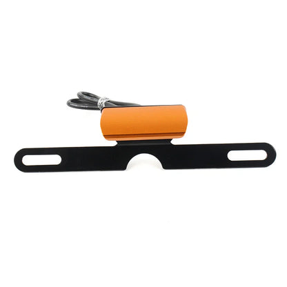 LED Brake Tail Light License Plate Mount Holder Bracket for Motorcycle Orange