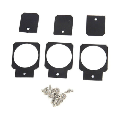 3 x Exterior Outer Door Handles for Jeep Wrangler JK JKU (2007-2017) Black