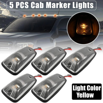5 x Clear Cab Marker Light Covers for Chevrolet K2500 (1998-2000)
