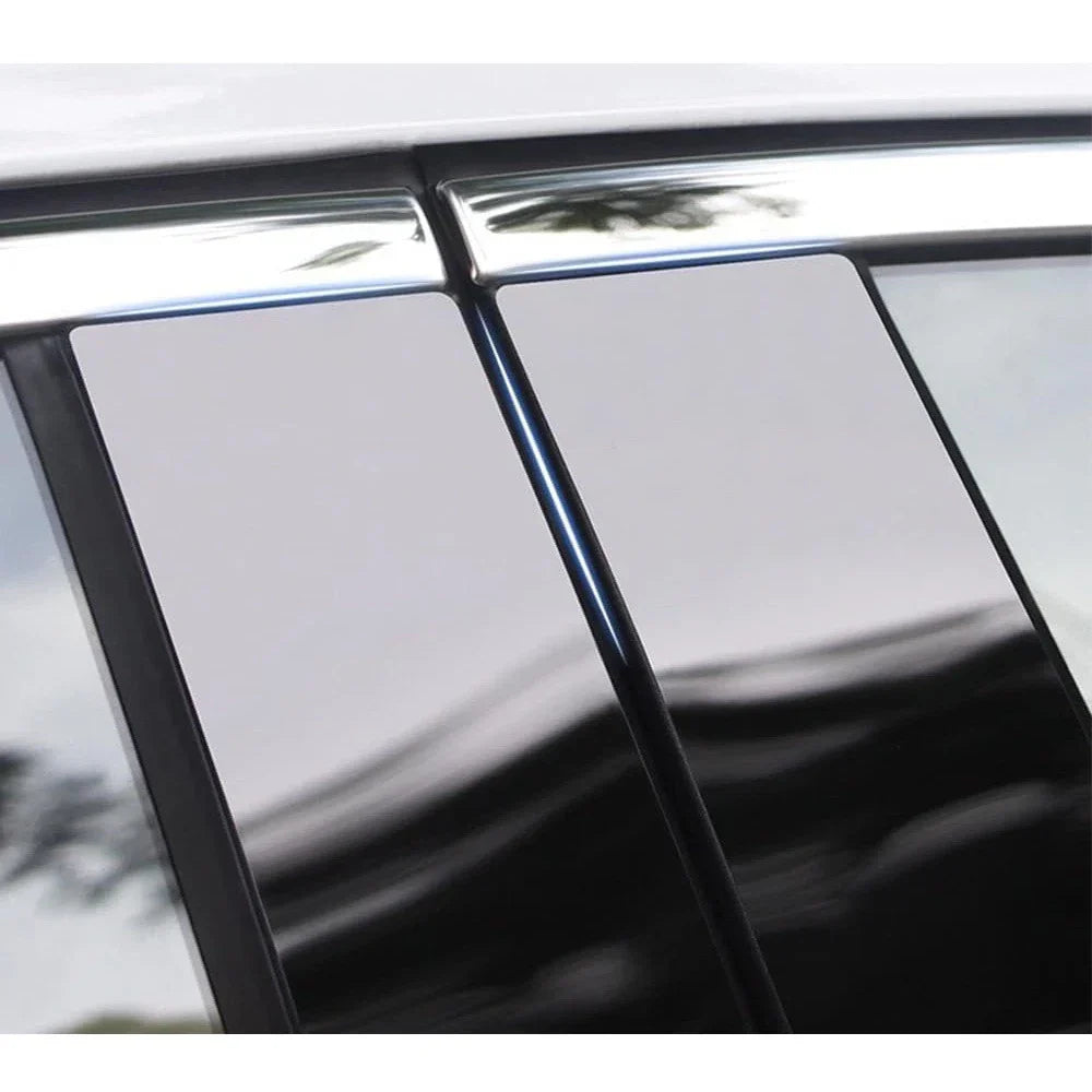 Gloss Black Pillar Post Trim Covers for Cadillac XT5 (2017-2023)