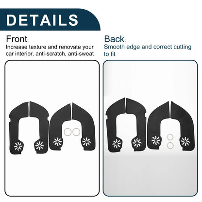 Car Door Leather Anti Kick Pad Sticker for Mercedes-Benz GLB (2020-2025)