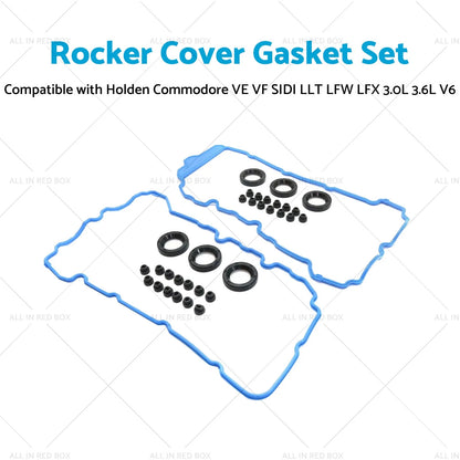 Rocker Cover Gasket Set for Holden Commodore VE VF 3.0L 3.6L V6 (2006-2017)