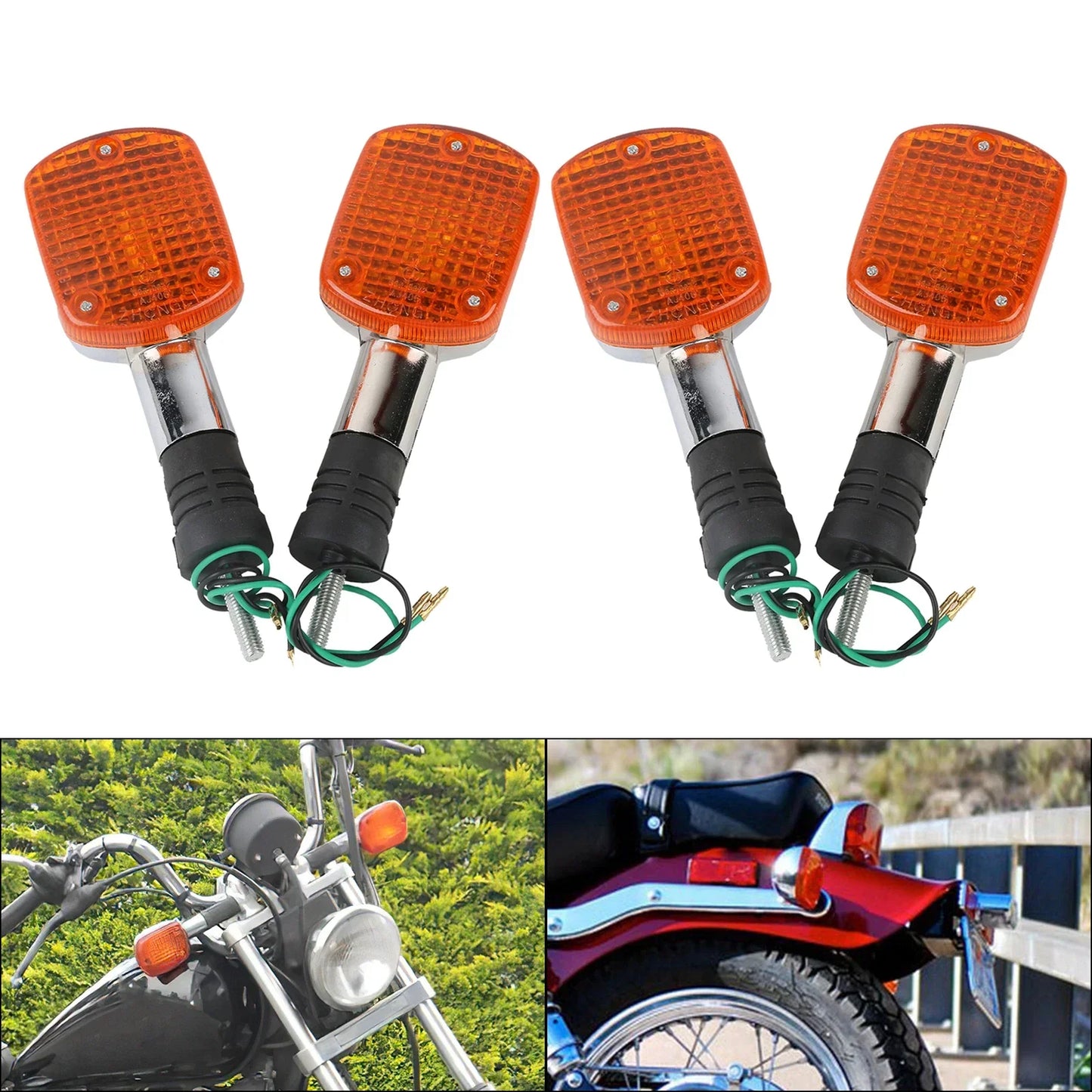 4 x Turn Signals Blinker Light for Honda Rebel 250 CA250 Magna VF250 VF750