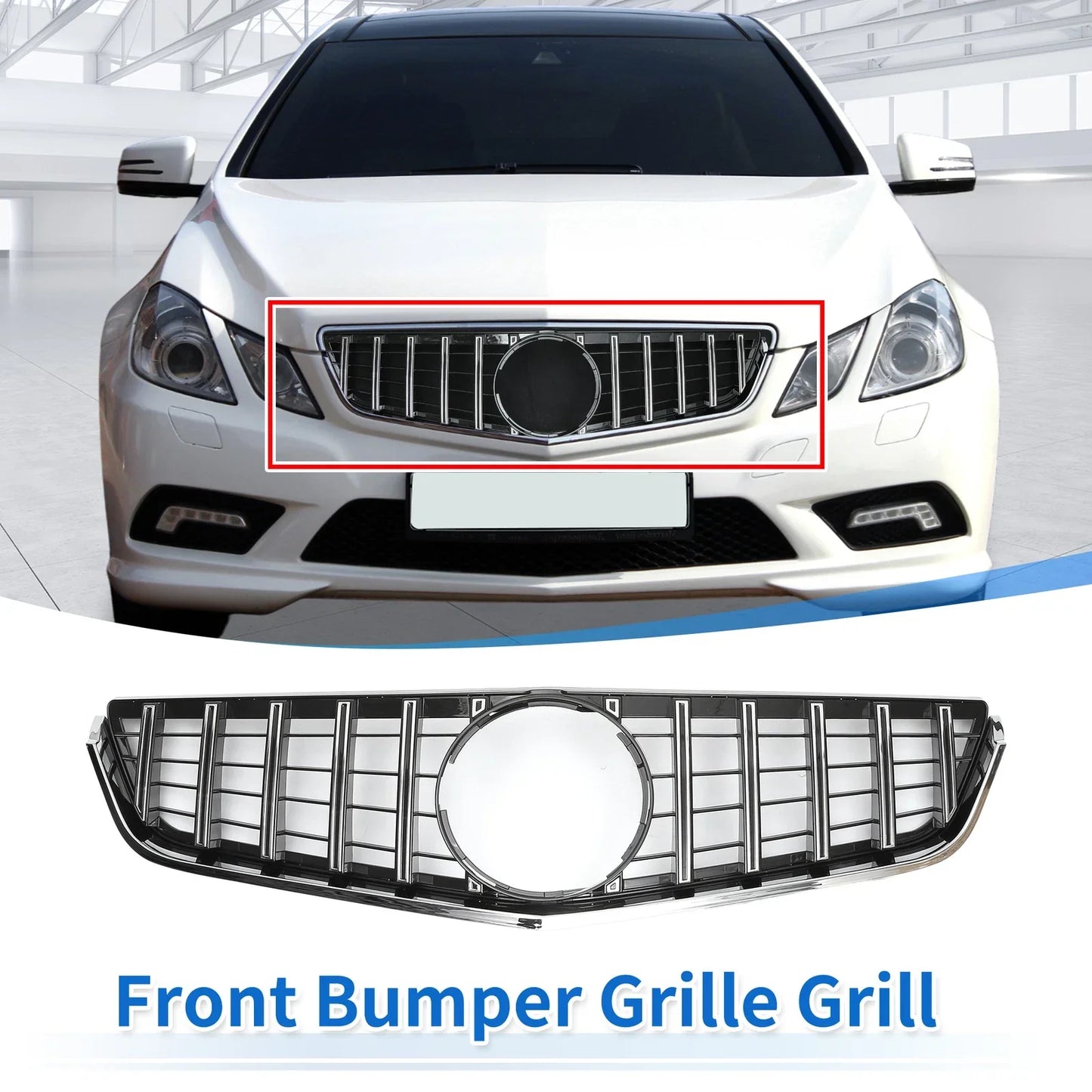 Front Upper Bumper Grille for Mercedes-Benz E250 (2011-2013)