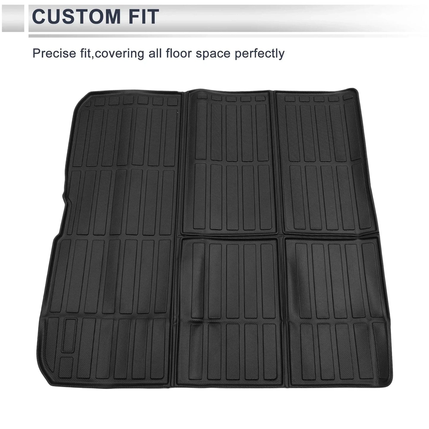Cargo Liner Rear Trunk Mat for Honda Pilot 2016-2022 Long Grid Pattern TPE