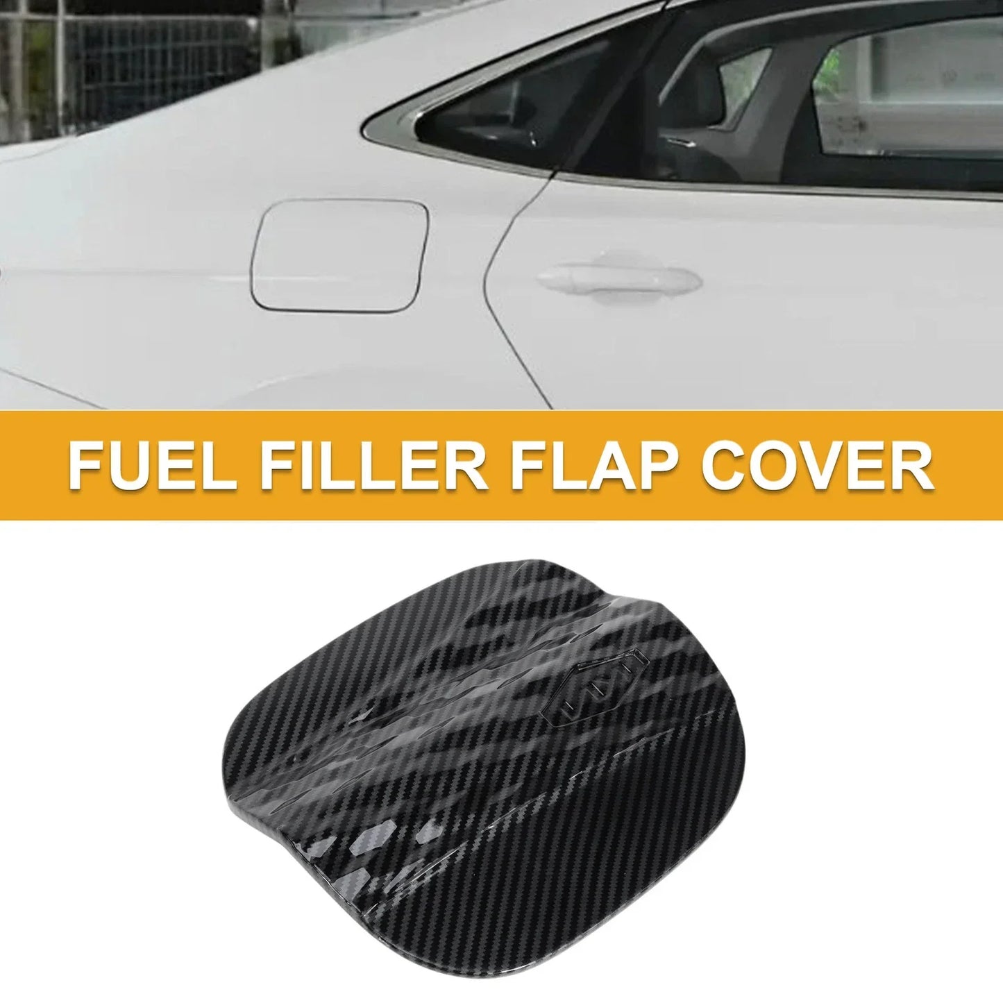 Fuel Tank Door Cap for Hyundai Sonata 2024-2025 Gas Tank Flap Carbon Fiber