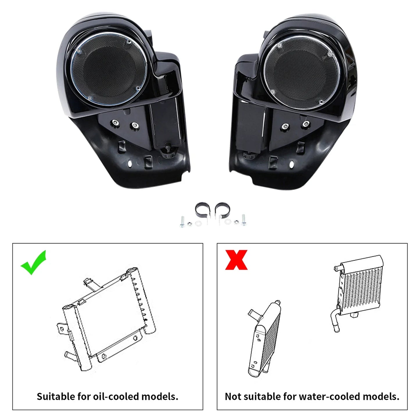6.5" Speaker Box Pod for Harley Road Glide FLTRX (2014-2023)