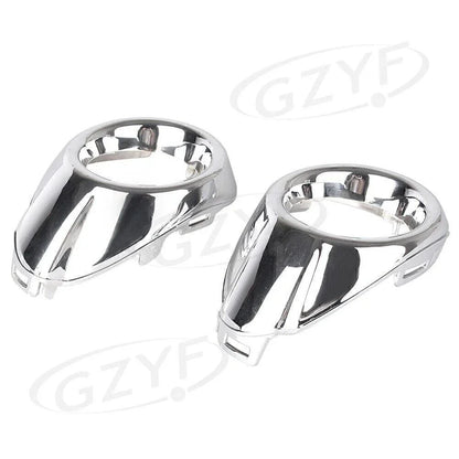 Front Fog Light Cover Bezels Trim Silver for Ford Focus (2012-2013)