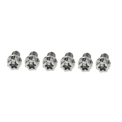6 x M8x10mm Titanium Torx Head Flange Screws for Motorcycle Bike