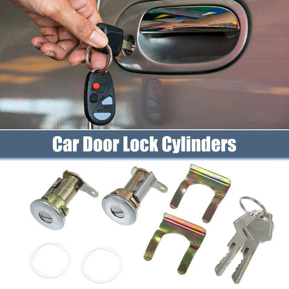 Car Door Lock Cylinder Set with Keys for Dodge B100 D150 250 350 W100 W200