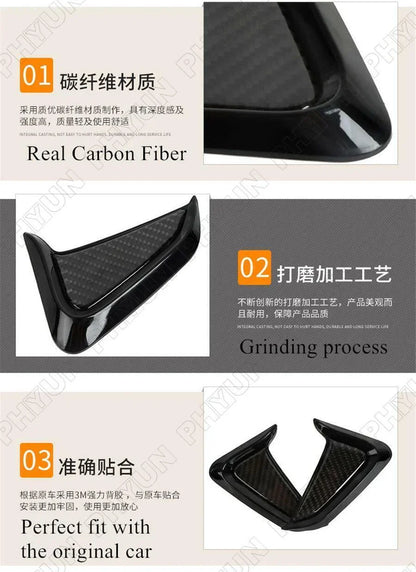 Sport Style Front Fender Side Air Vent Cover Trim for Car SUV