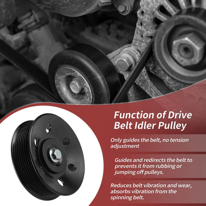 Accessory Drive Belt Idler Pulley for Dodge Ram 2500 3500 4500 (2010-2023)
