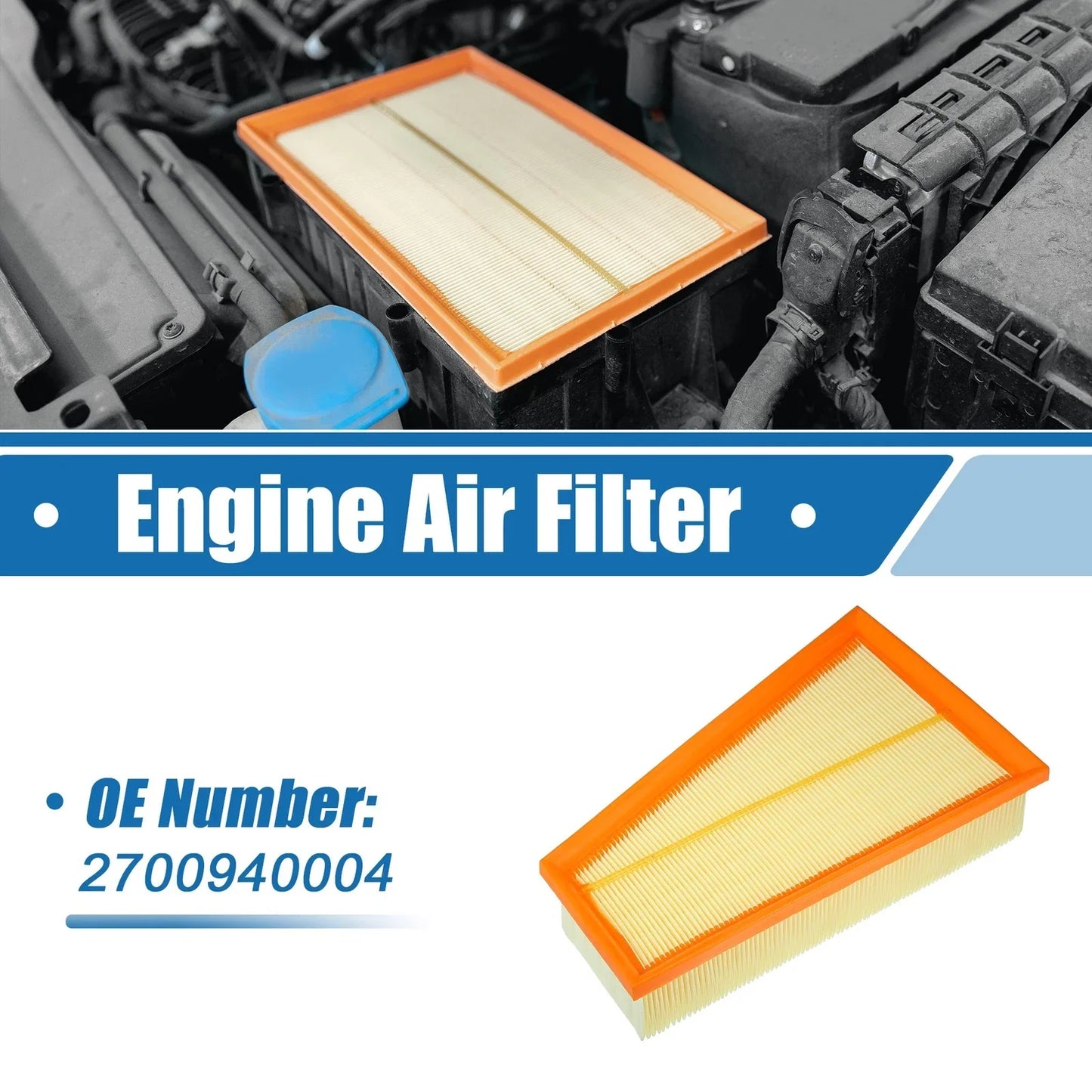 Engine Air Intake Filter for Mercedes-Benz CLA250 (2014-2020)