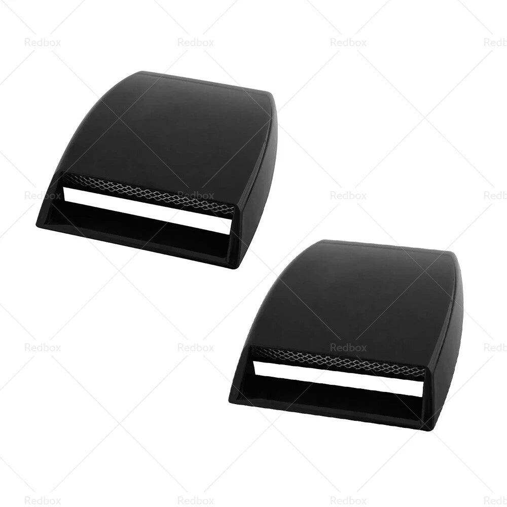 Universal Car Air Flow Intake Scoop Hood Cover ABS Plastic Black