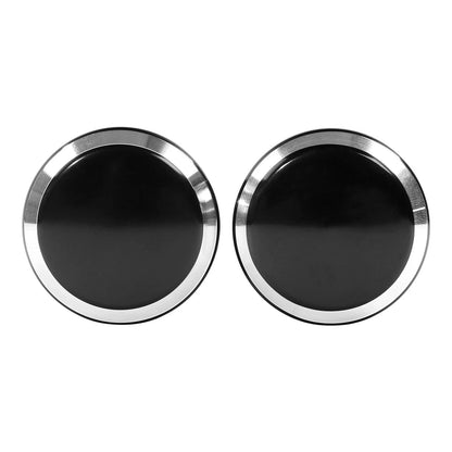 Black Front Axle Nut Covers for Harley Electra Road Glide Sportster