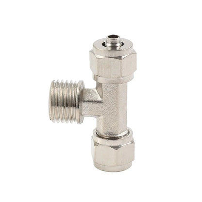 3 x Lock Cylinder Air Pipe Tee Joint 6mm for Tire Changer