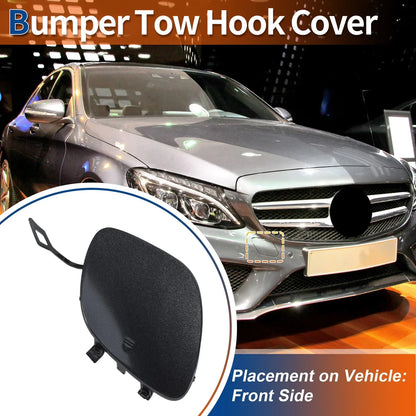 Front Bumper Tow Hook Cover for Mercedes-Benz C350e 2016-2018 Tenorite Grey