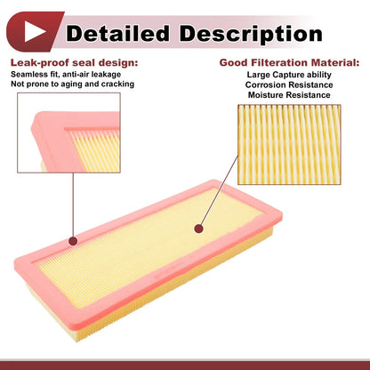 Car Engine Air Filter for Chevrolet C5 3 (2009-2019) - 1 x Quality Filter