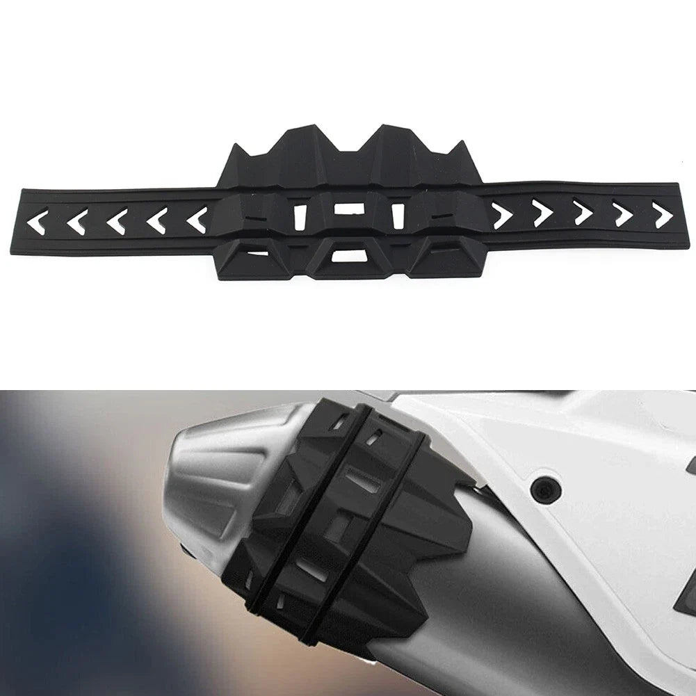 Exhaust Tail Pipe Guard Cover for Motorcycle Accessories Black