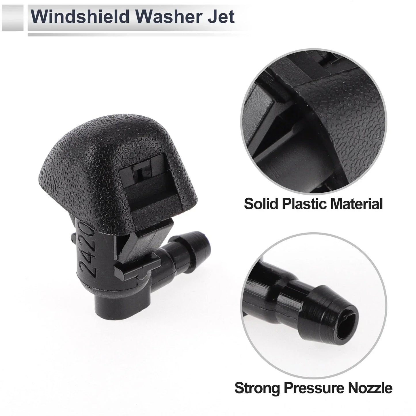 Washer Nozzle & 6 x Hose Connectors for Honda