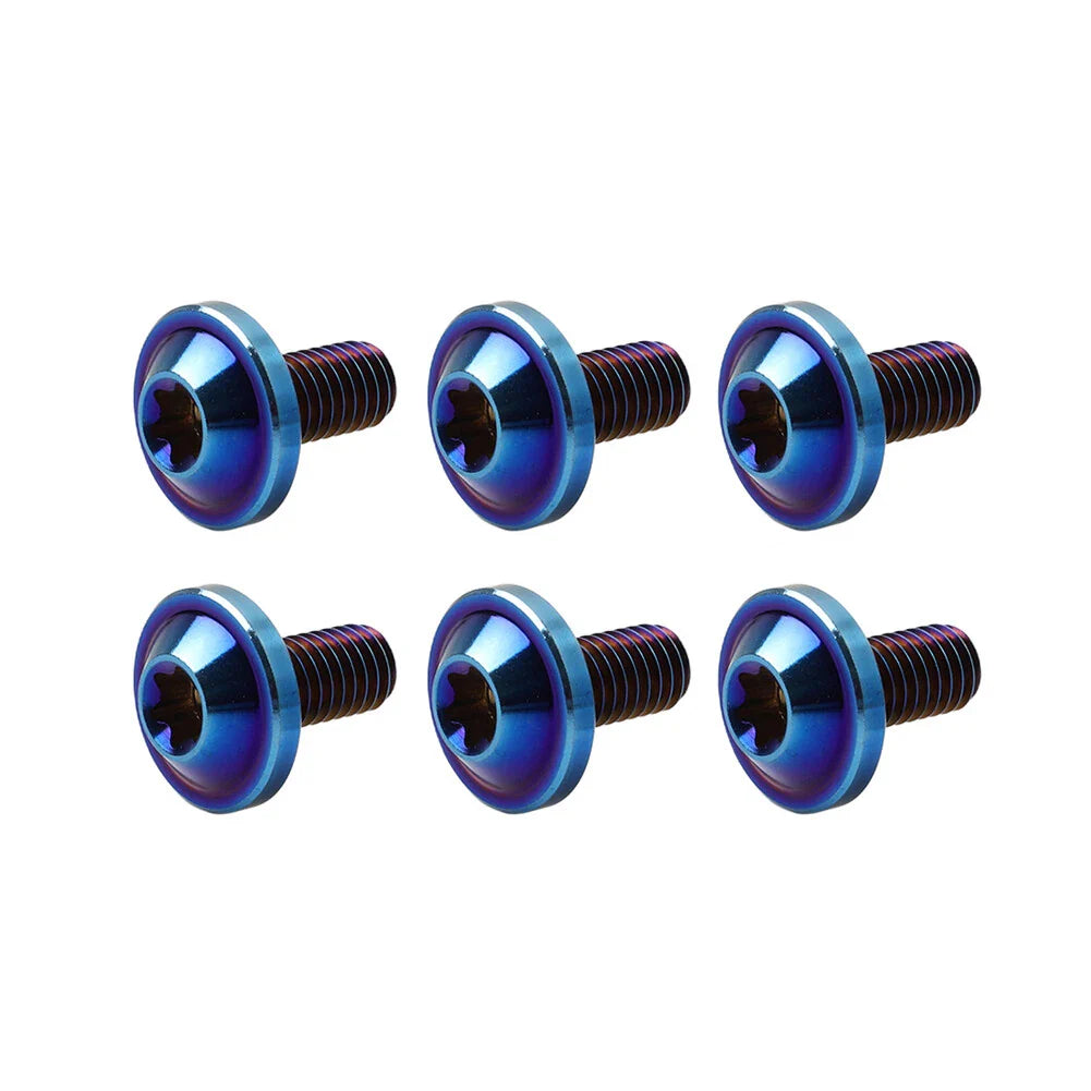 6pcs M5x15mm Universal Titanium Torx Screws for Motorcycle