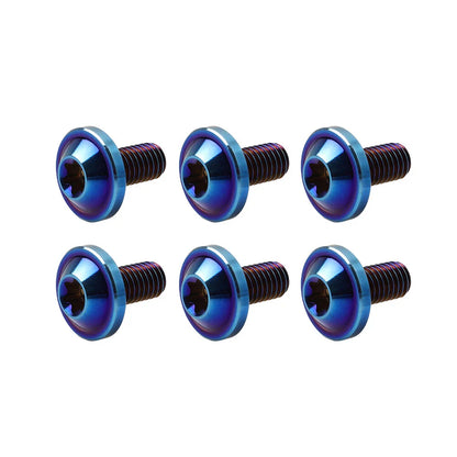 6pcs M5x15mm Universal Titanium Torx Screws for Motorcycle