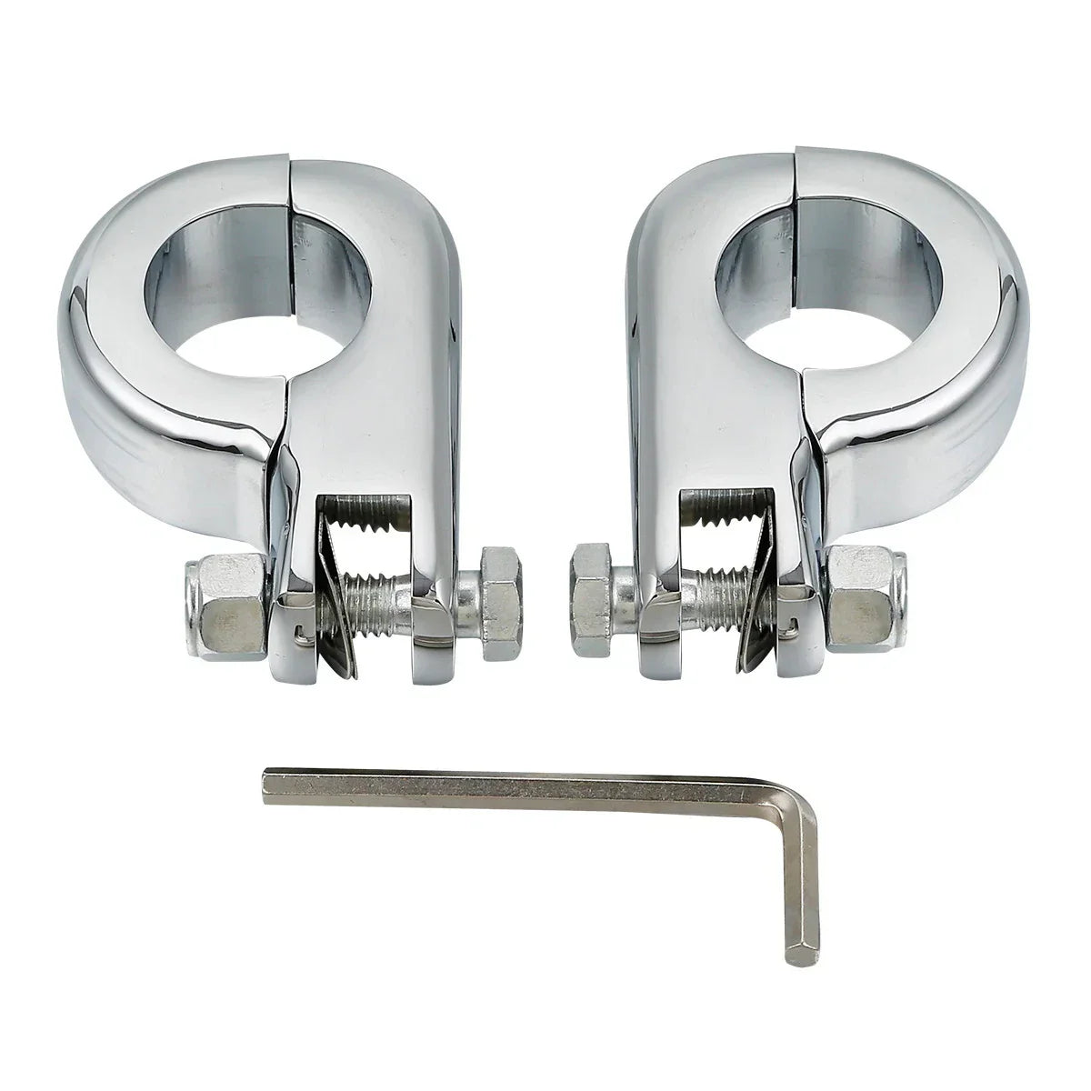 1. Pegstreamliner Foot Pegs for 1.25" Harley Engine Guard Bar